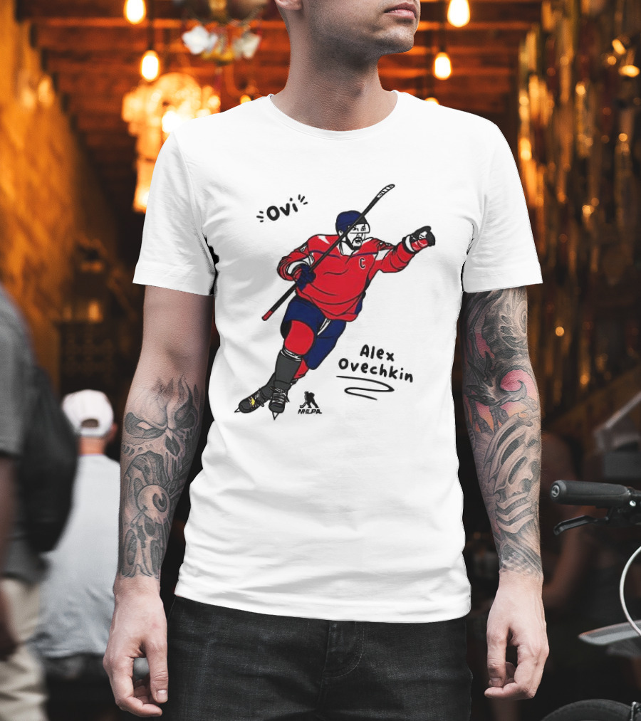 Ovi Cartoon Alex Ovechkin Washington Capitals Hockey T-Shirt