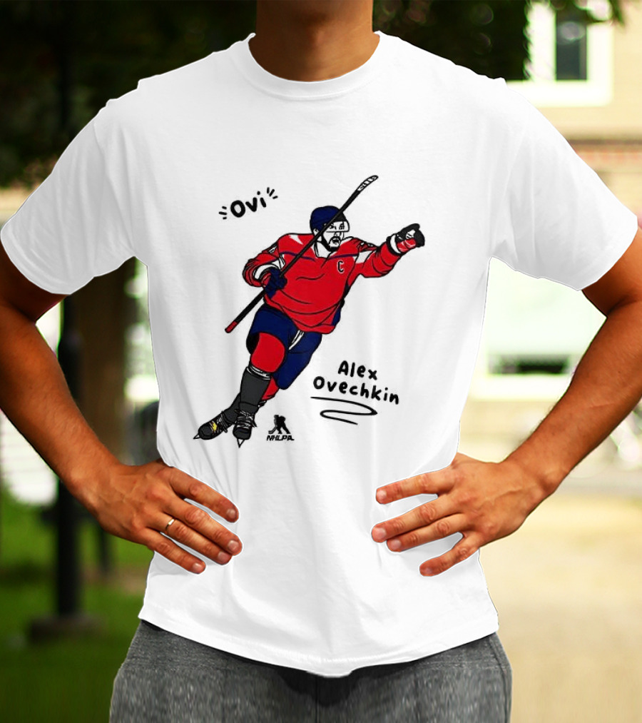 Ovi Cartoon Alex Ovechkin Washington Capitals Hockey T-Shirt