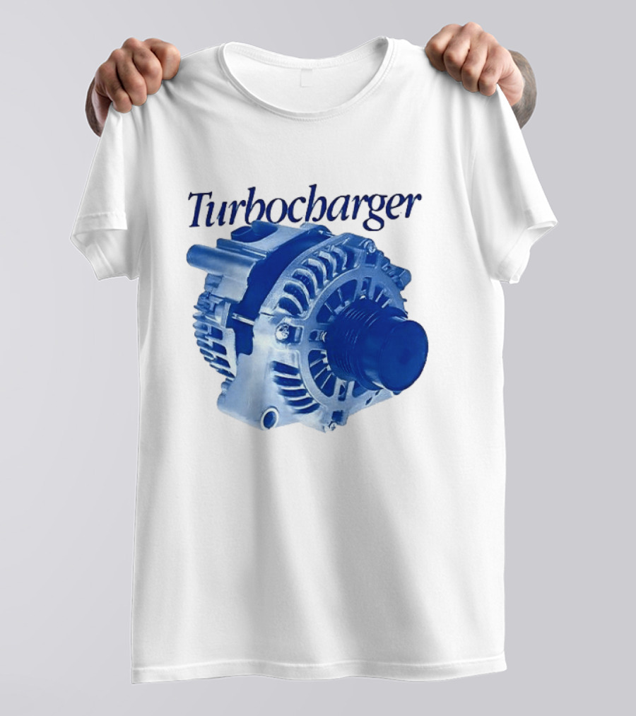 Turbocharger Alternator Blue Highlight T-Shirt