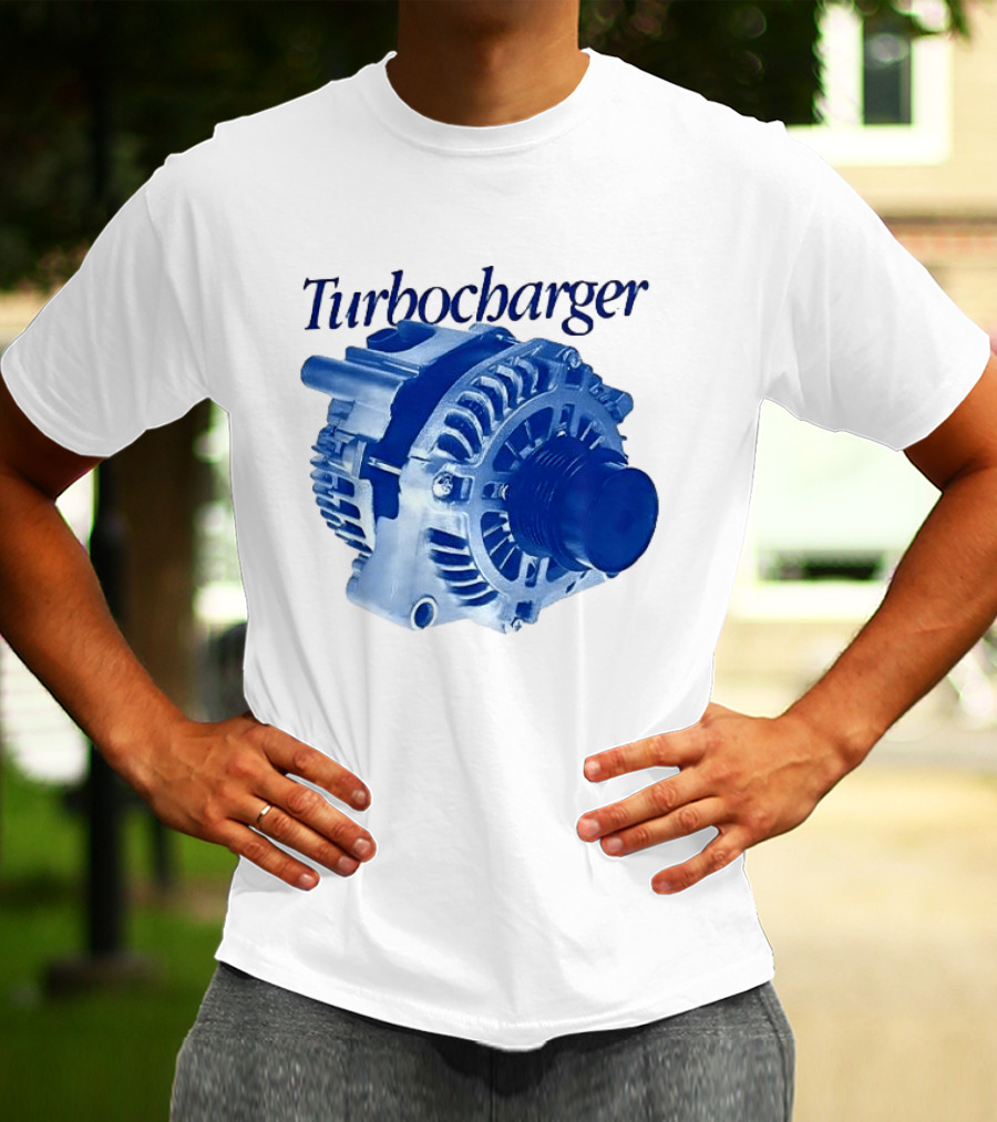 Turbocharger Alternator Blue Highlight T-Shirt
