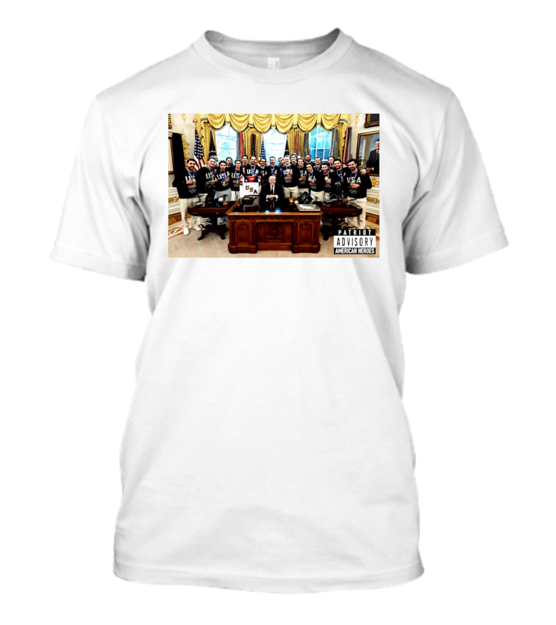 PATRIOT USA Olympic Hockey Team Trump American Heroes T-Shirt