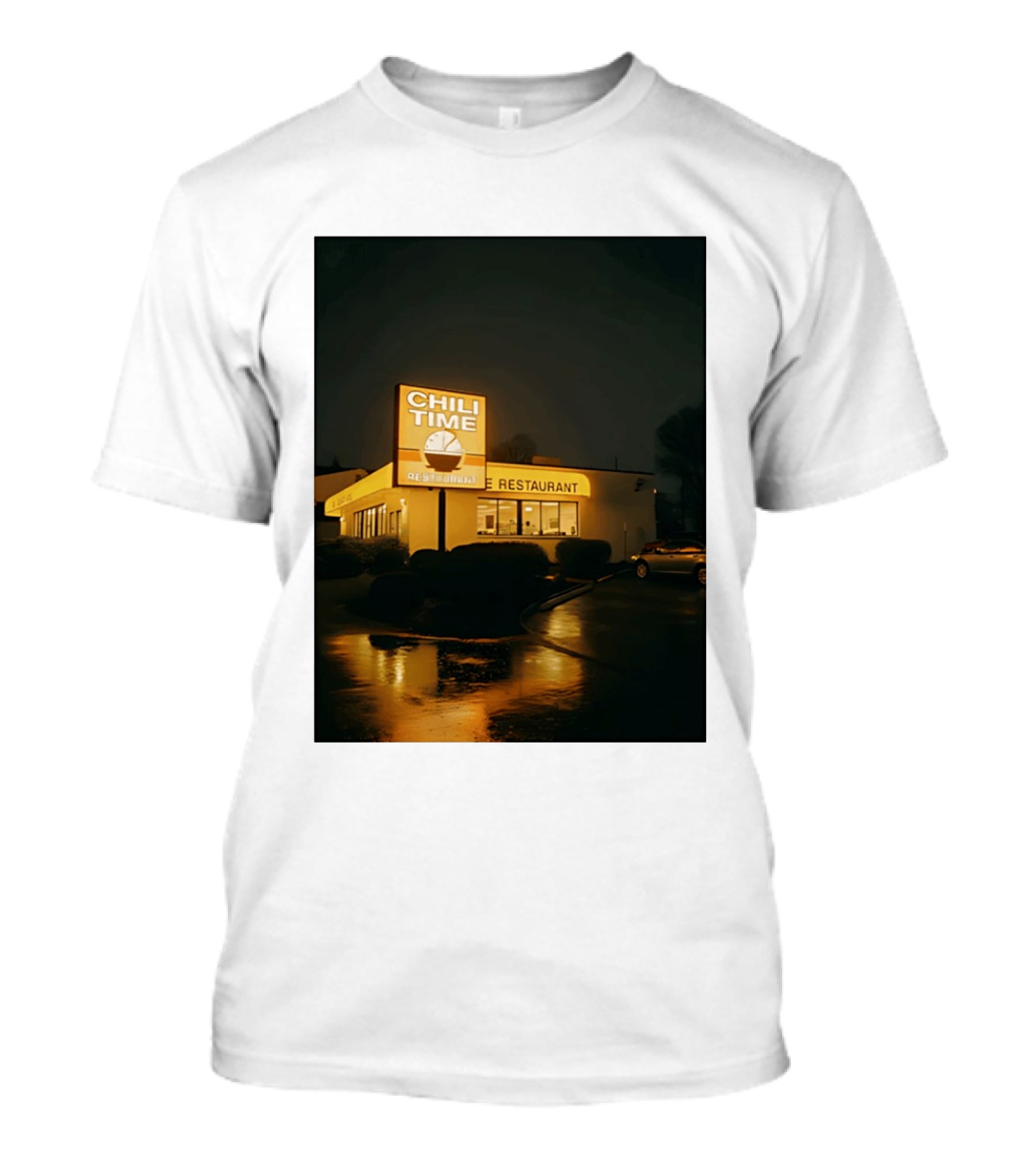 CHILI TIME Night Vibes Restaurant St Bernard Recreation Department T-Shirt
