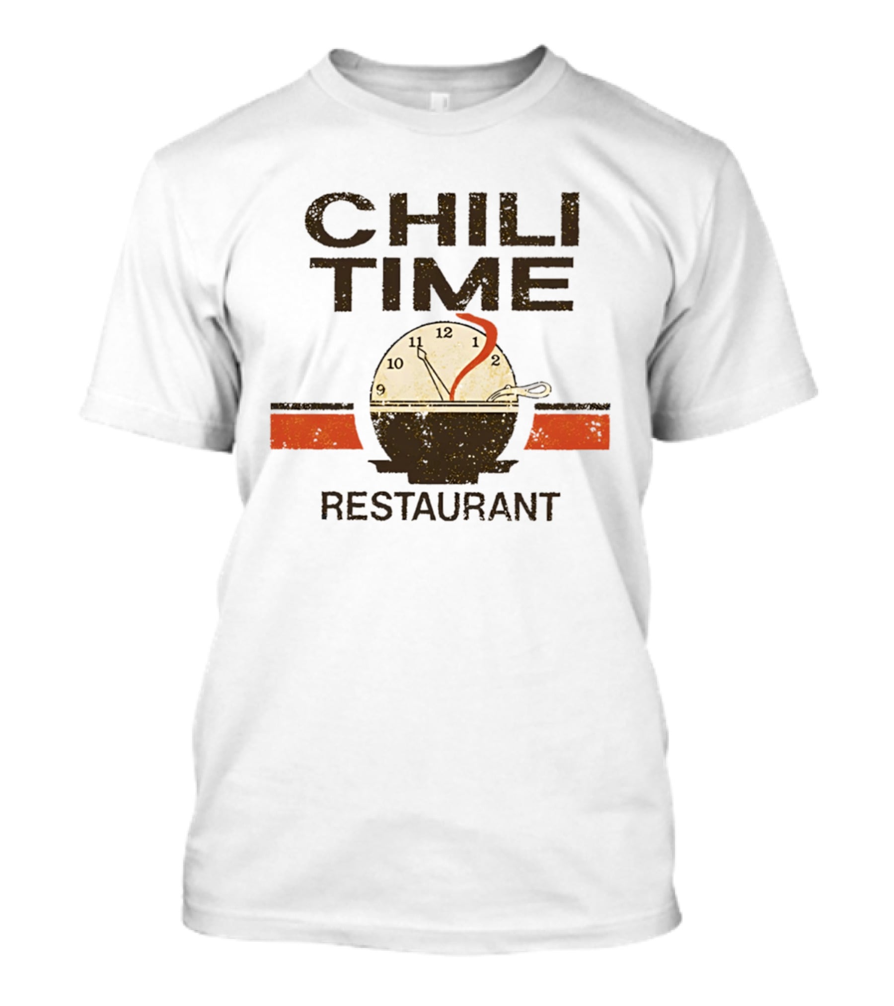 Chili Time Restaurant Spoon St Bernard Recreation Department T-Shirt
