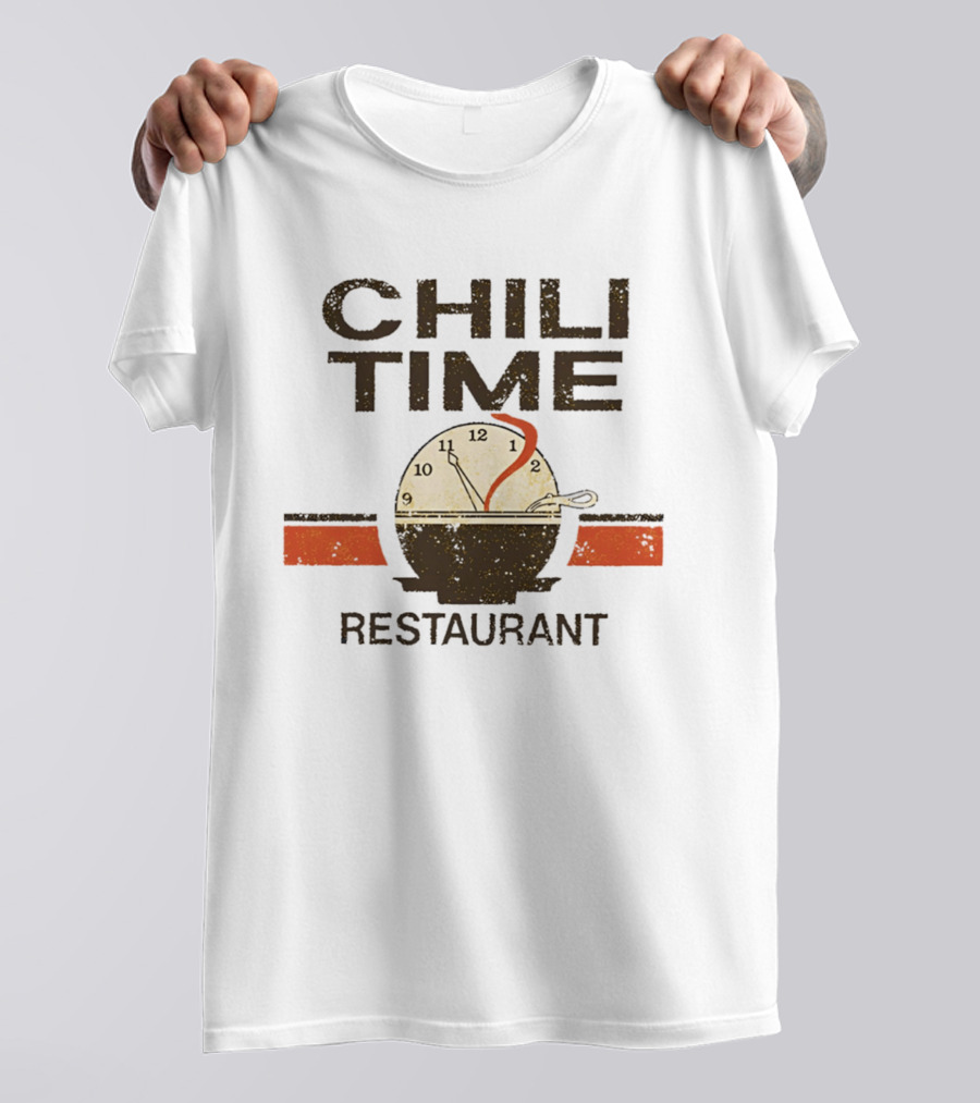 Chili Time Restaurant Spoon St Bernard Recreation Department T-Shirt