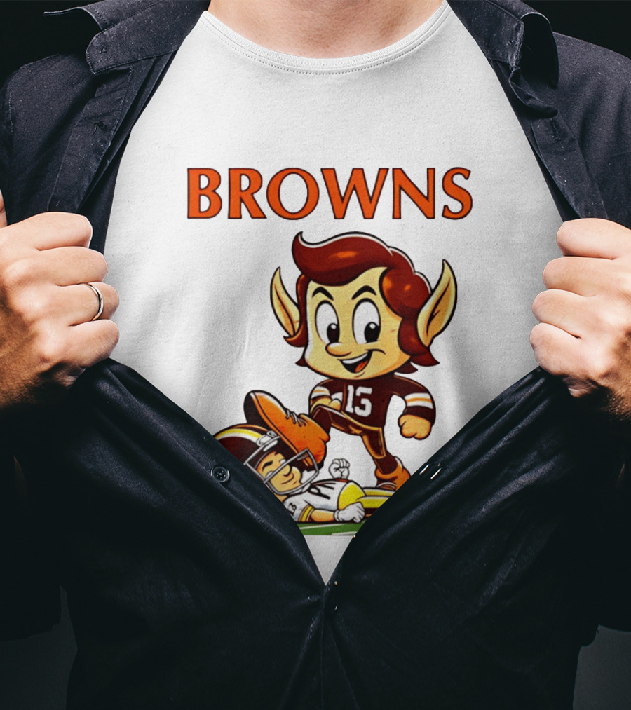 Cleveland Browns Victory Over Pittsburgh Steelers Rivalry Brownie T-Shirt