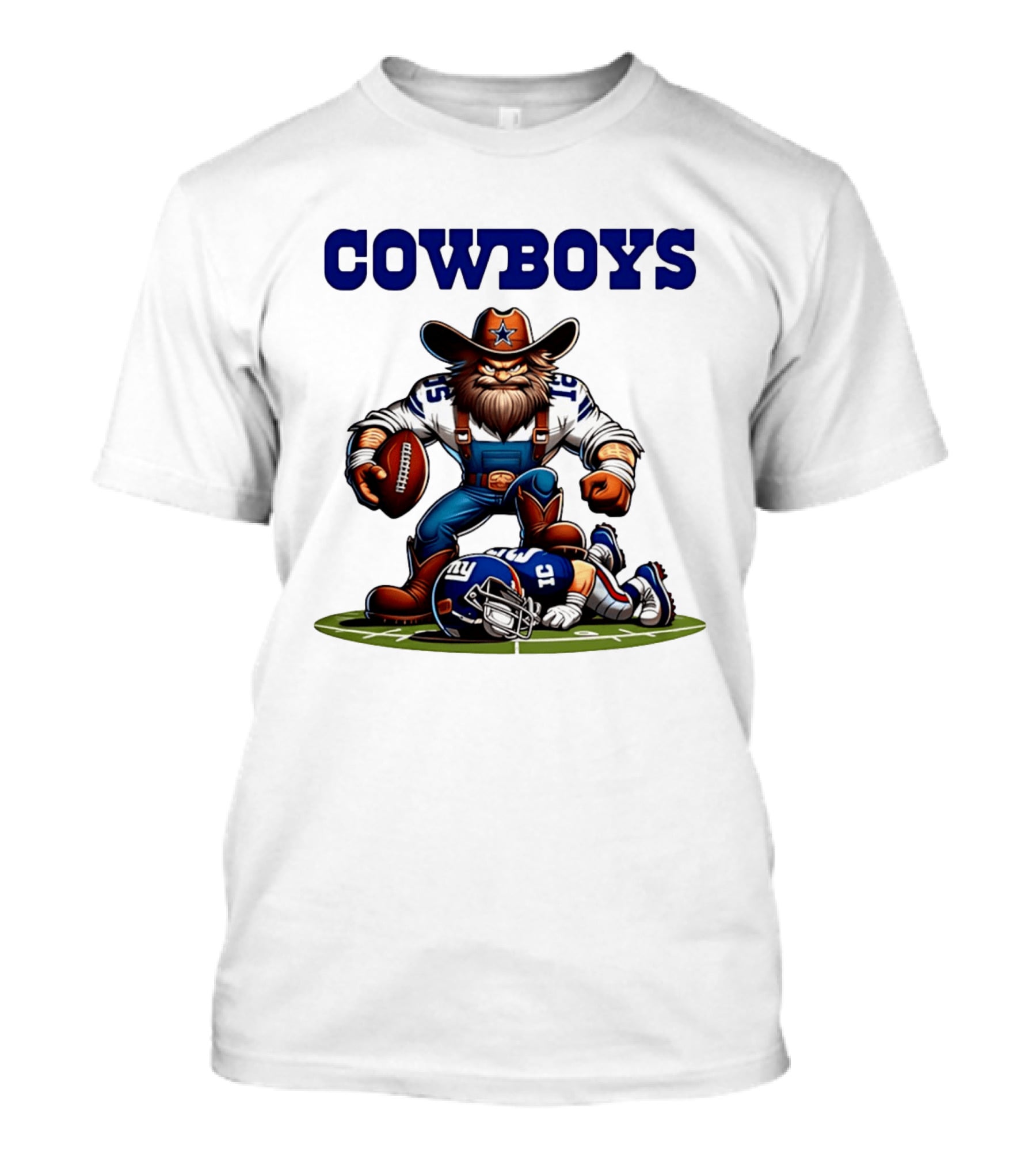 Cowboys Vs Giants Rivalry Iconic Clash Dallas Football Victory T-Shirt