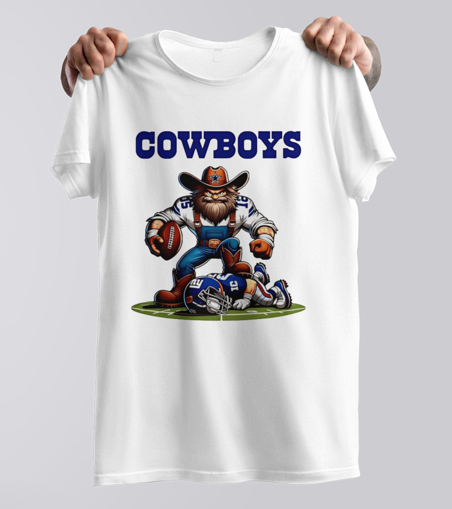 Cowboys Vs Giants Rivalry Iconic Clash Dallas Football Victory T-Shirt