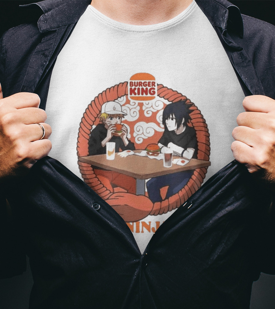 Burger King Naruto Sasuke Dining Your Ninja Way T-Shirt