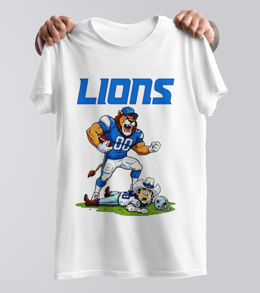 Detroit Lions Rivalry Victory Over Dallas Cowboys T-Shirt