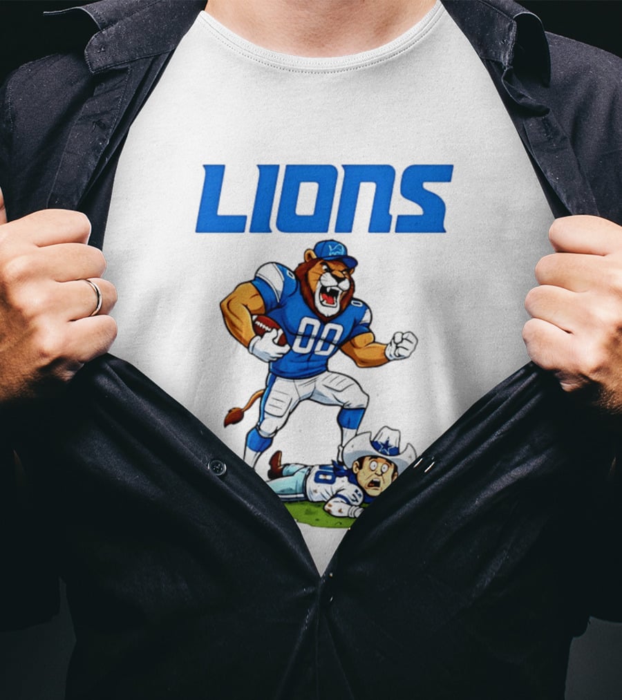 Detroit Lions Rivalry Victory Over Dallas Cowboys T-Shirt