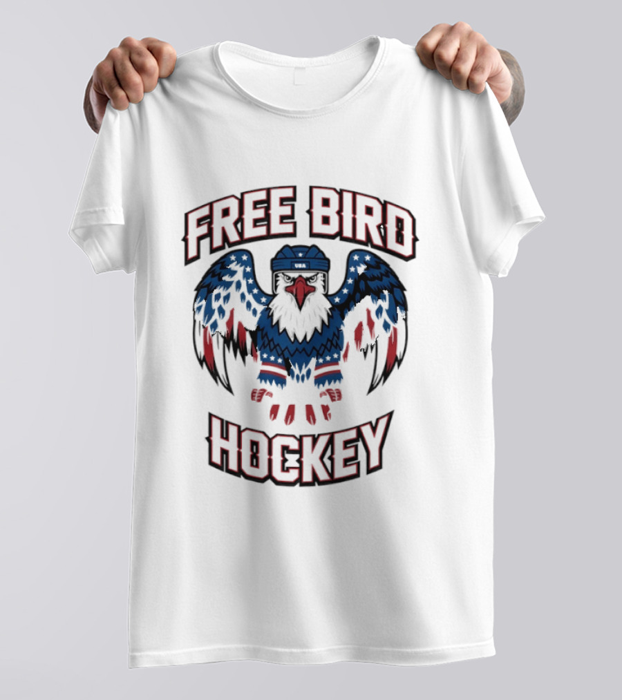 Free Bird Hockey Eagle T-Shirt