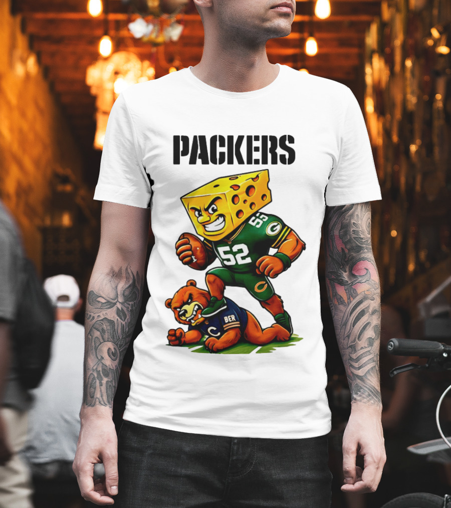 Packers Vs Bears Cheesehead Dominance Rivalry Showdown T-Shirt