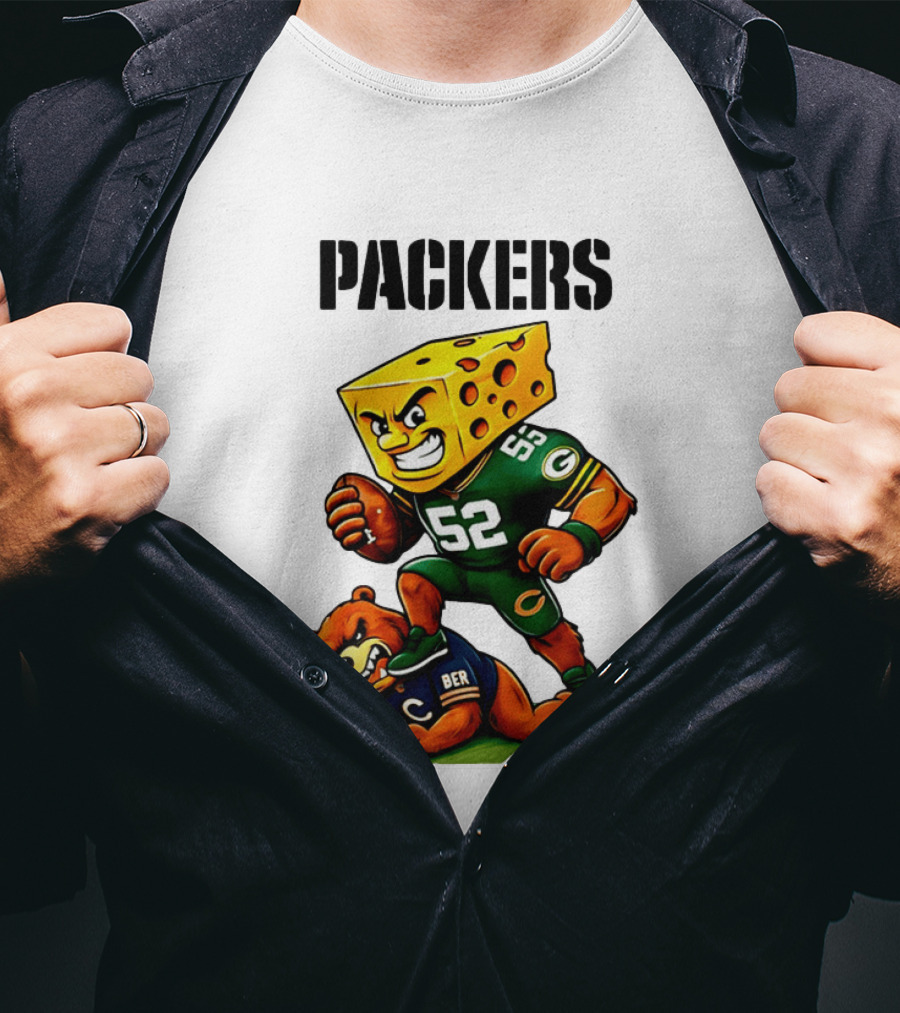 Packers Vs Bears Cheesehead Dominance Rivalry Showdown T-Shirt