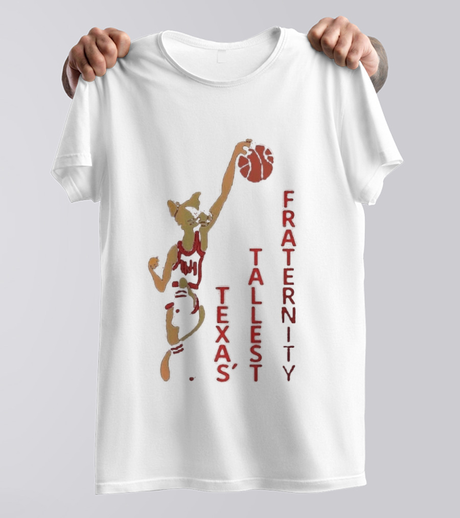 Houston Cougars Texas Tallest Fraternity Cat Dunking Phi Slama Jama T-Shirt
