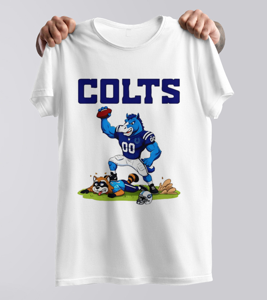 Indianapolis Colts Rivalry Over Tennessee Titans Cartoon T-Shirt