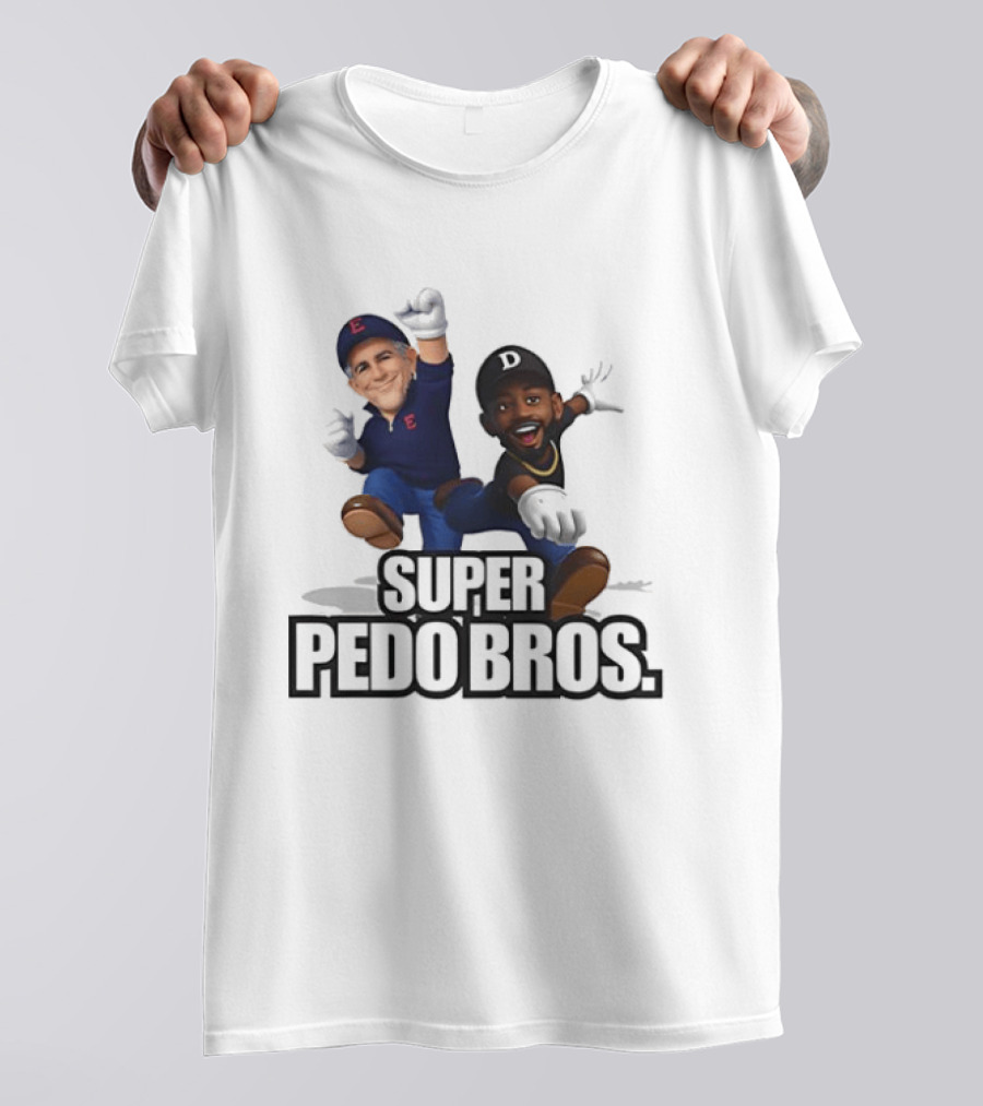 Jeffrey Epstein And Diddy Super Pedo Bros Video Game T-Shirt