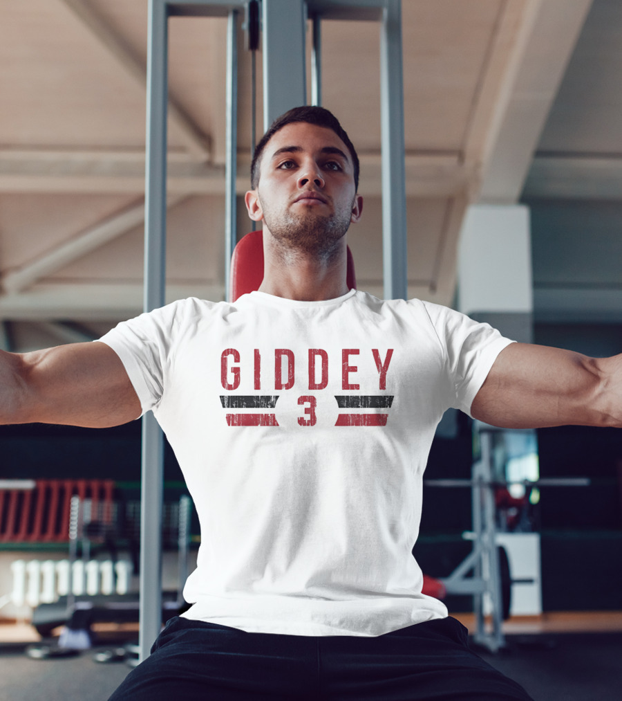 Giddey 3 Chicago Bulls Font Number And Name T-Shirt