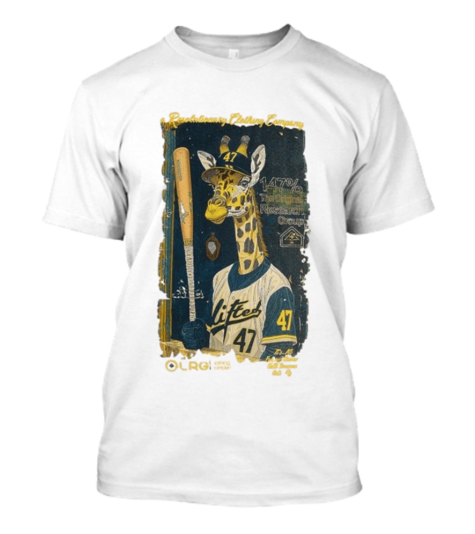 Lifted Research Group 147% Baseball Giraffe 47 T-Shirt