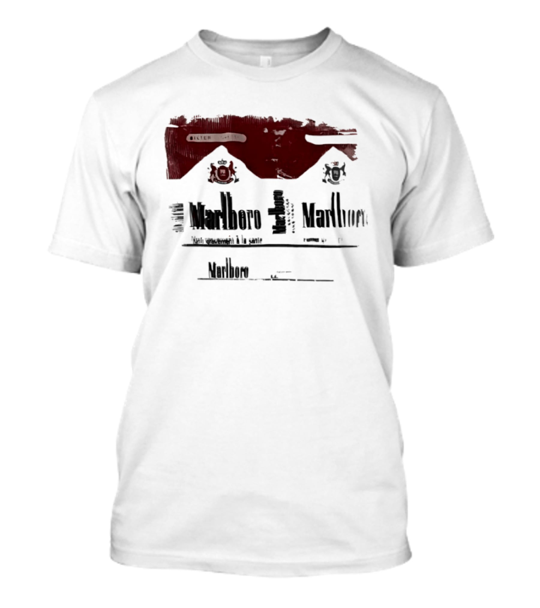 Marlboro Filter French Smoking Warning T-Shirt