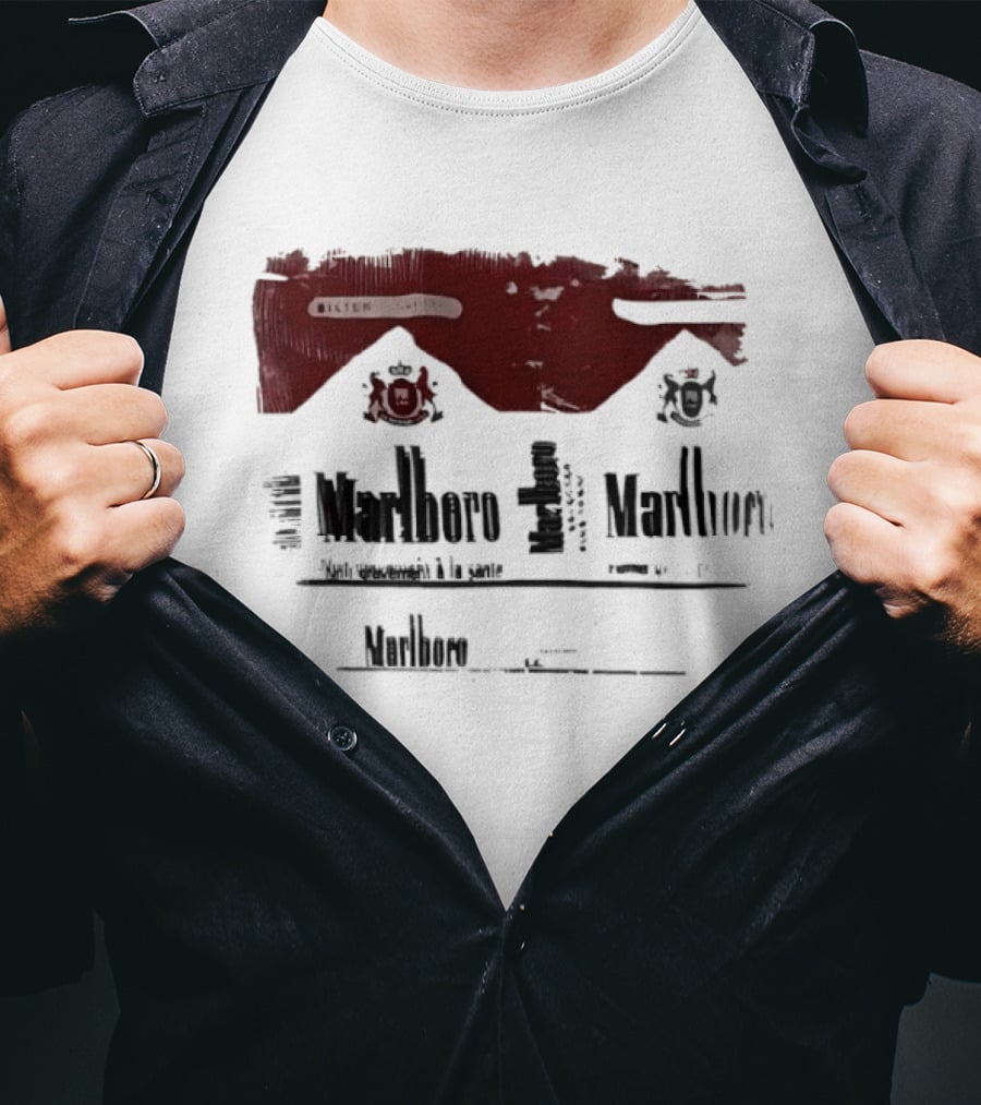 Marlboro Filter French Smoking Warning T-Shirt