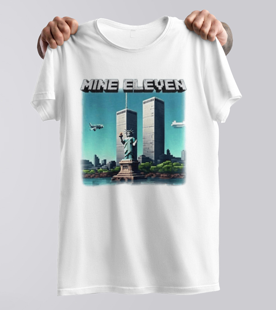 Mine Eleven Statue Of Liberty World Trade Center New York City T-Shirt