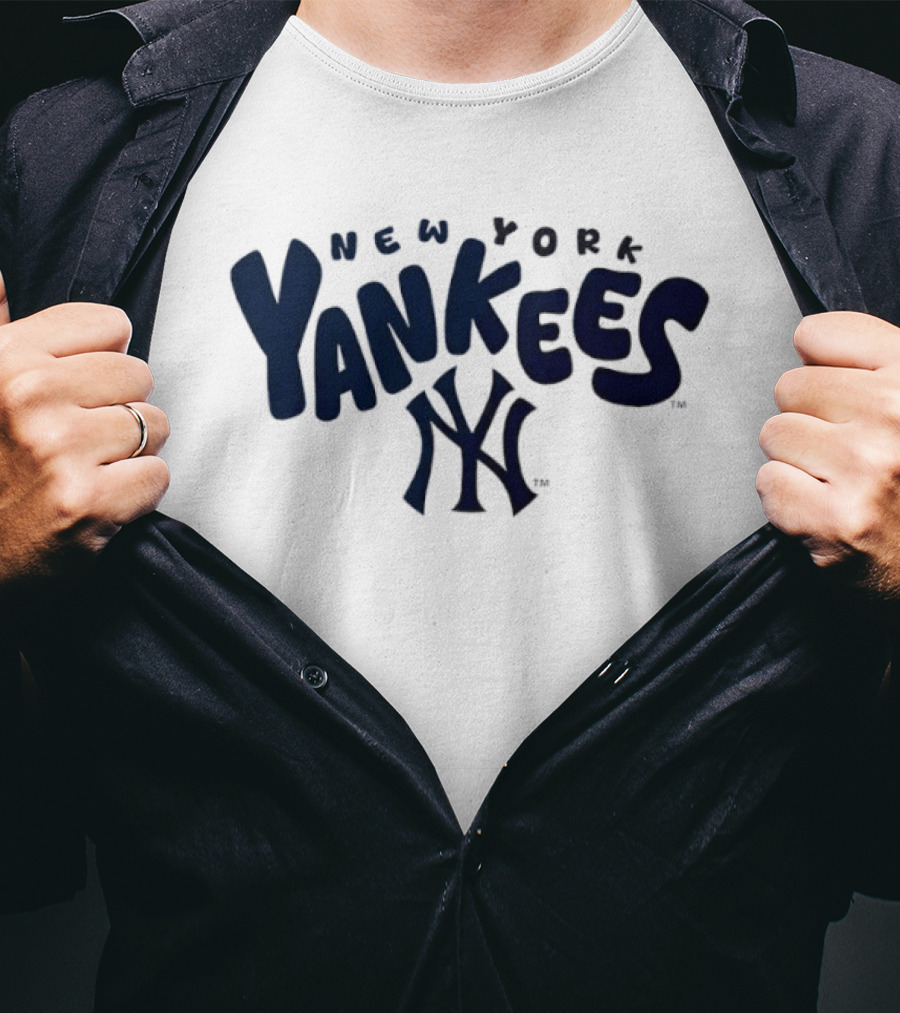 New York Yankees Bubble Crew Neck Yankees NY T-Shirt
