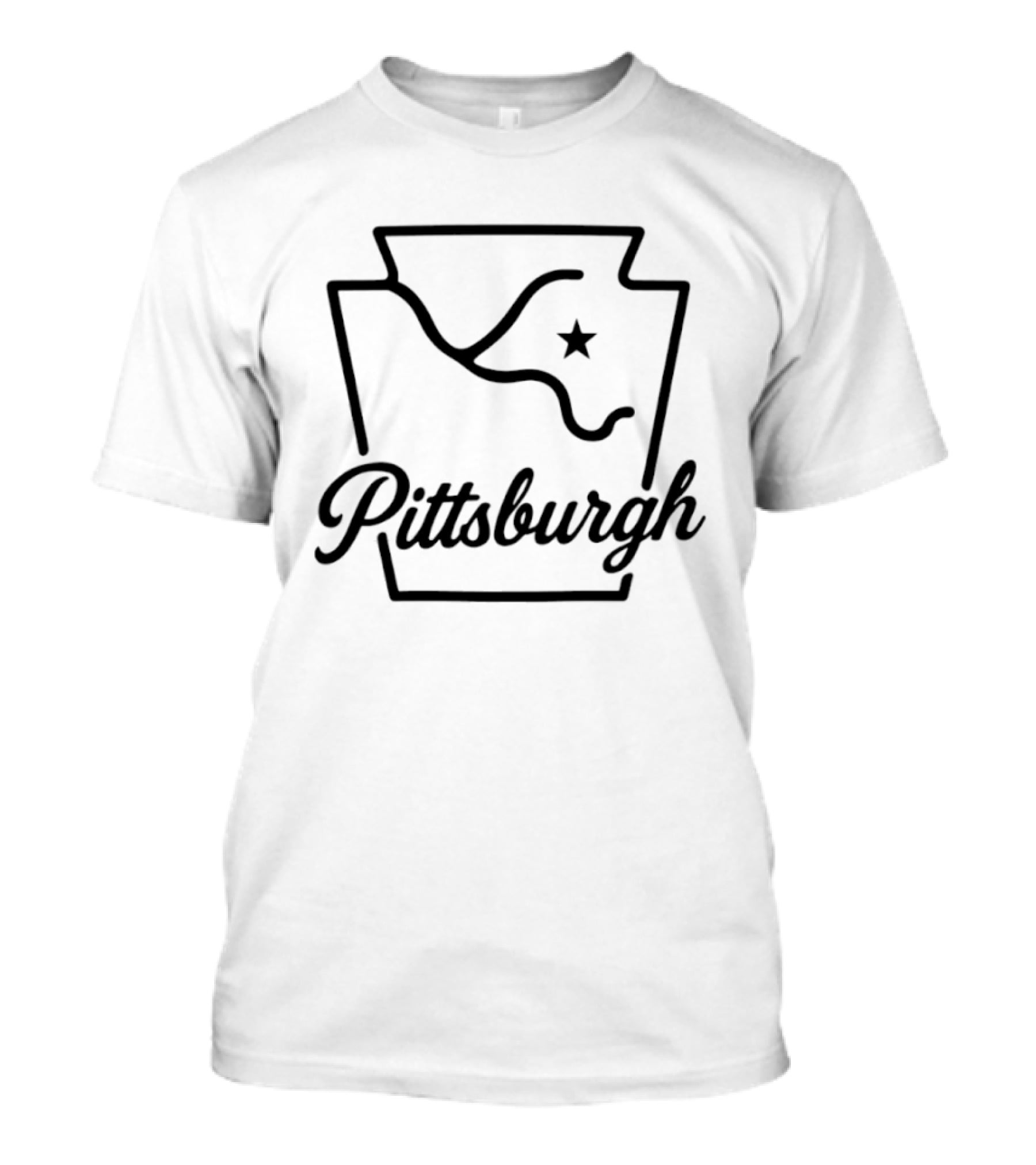 Pittsburgh Keystone Rivers Icon With Star T-Shirt