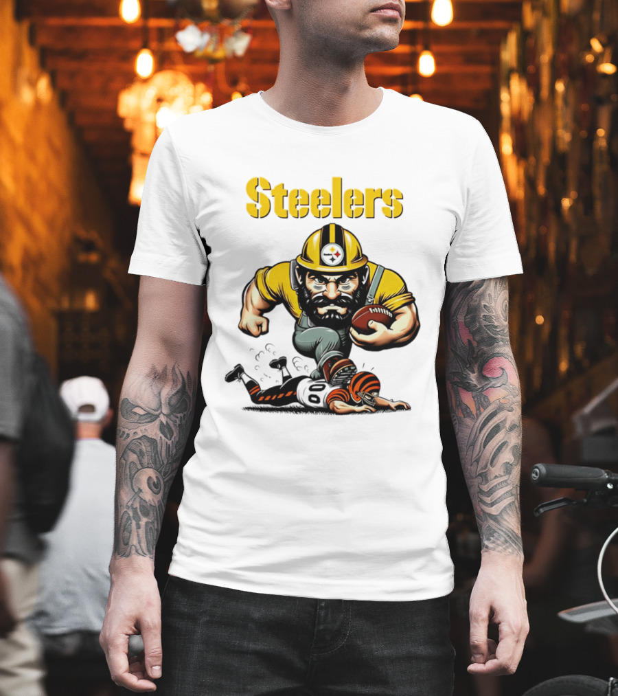 Steelers Dominate Bengals Rivalry Tough Football Showdown T-Shirt