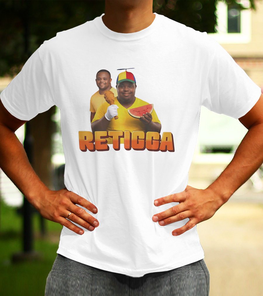 RETIGGA Fried Chicken Watermelon Meme Colorful Propeller Hat T-Shirt