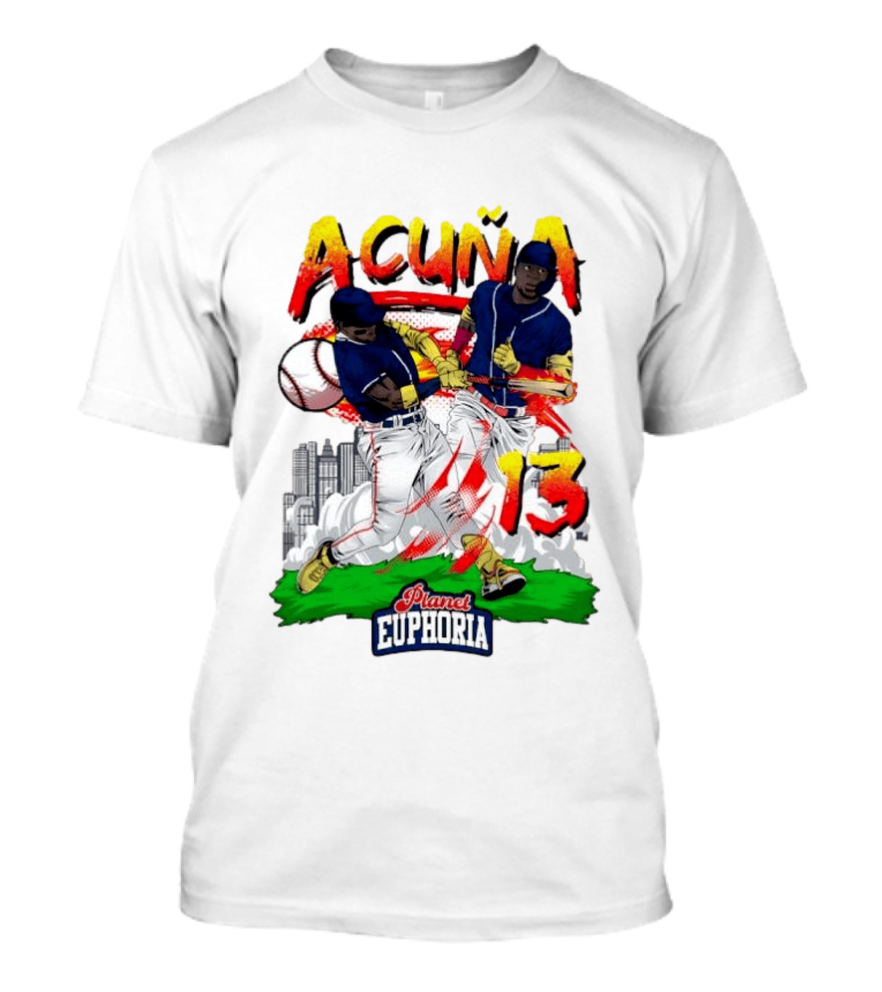 Ronald Acuña Jr Planet Euphoria Number 13 Baseball T-Shirt