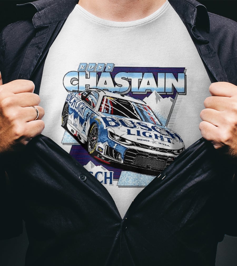 Ross Chastain Busch Light NASCAR Racing Car T-Shirt