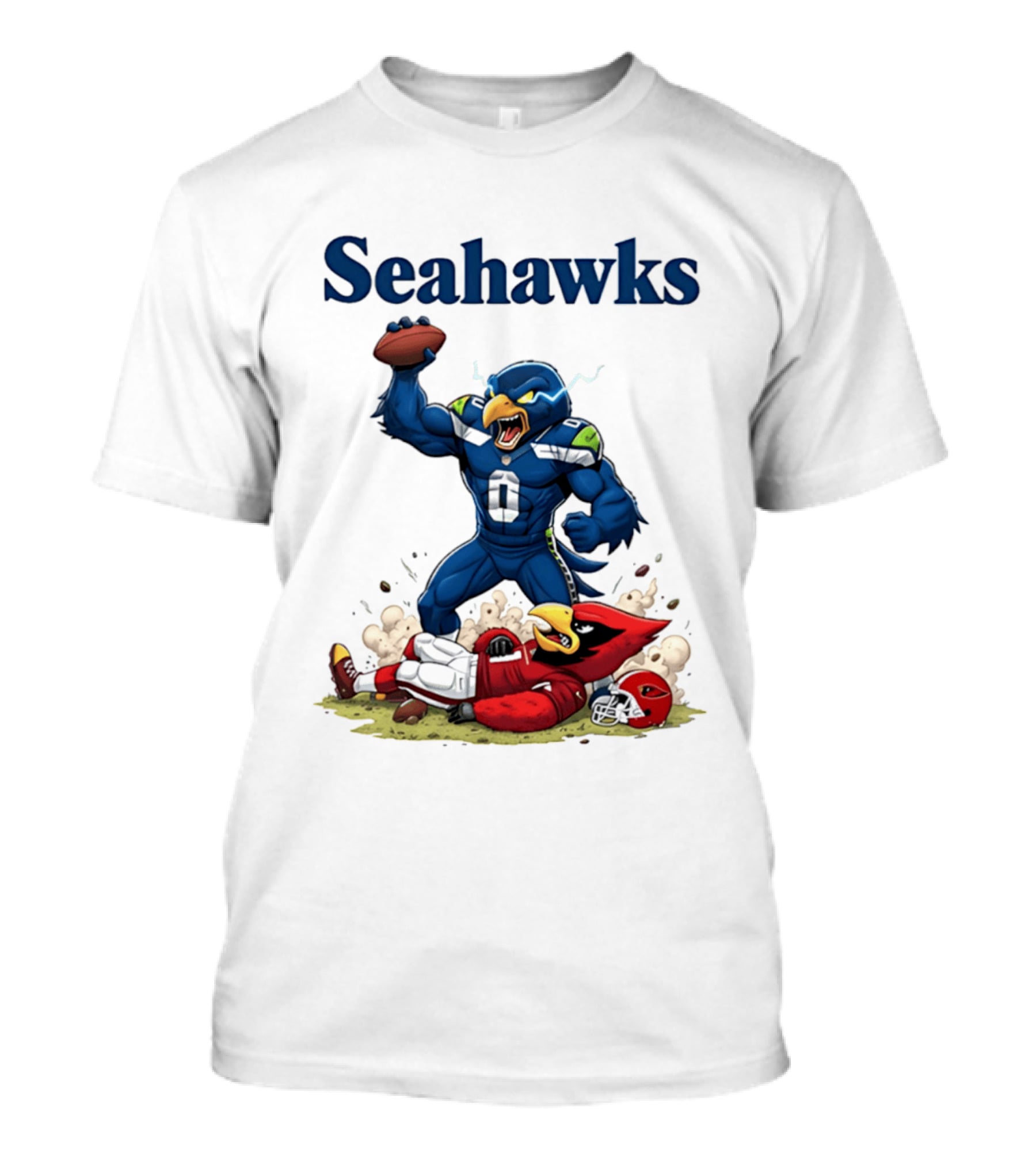 Seattle Seahawks Vs Arizona Cardinals Rivalry Victory Celebration T-Shirt
