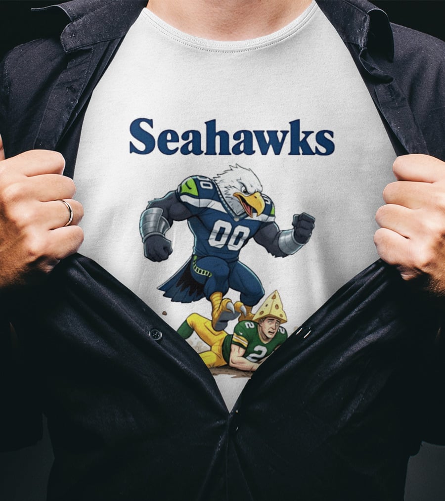 Seattle Seahawks Vs Green Bay Packers Rivalry Showdown T-Shirt