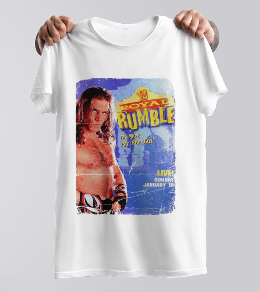 WWF Royal Rumble 1996 No More Mr. Nice Guy Live Sunday January 19 T-Shirt