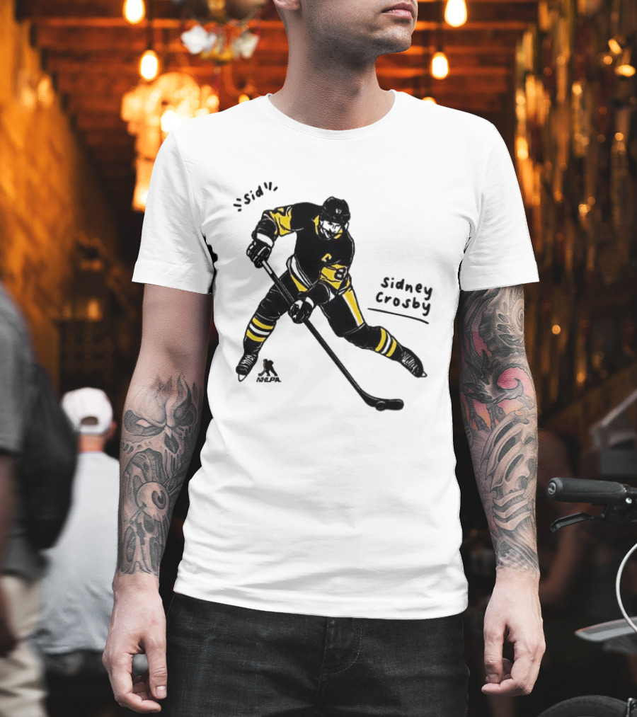 Sidney Crosby Pittsburgh Penguins Hockey Sid Cartoon Player T-Shirt