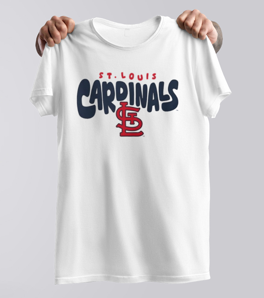 St Louis Cardinals Bubble Crew Neck STL T-Shirt
