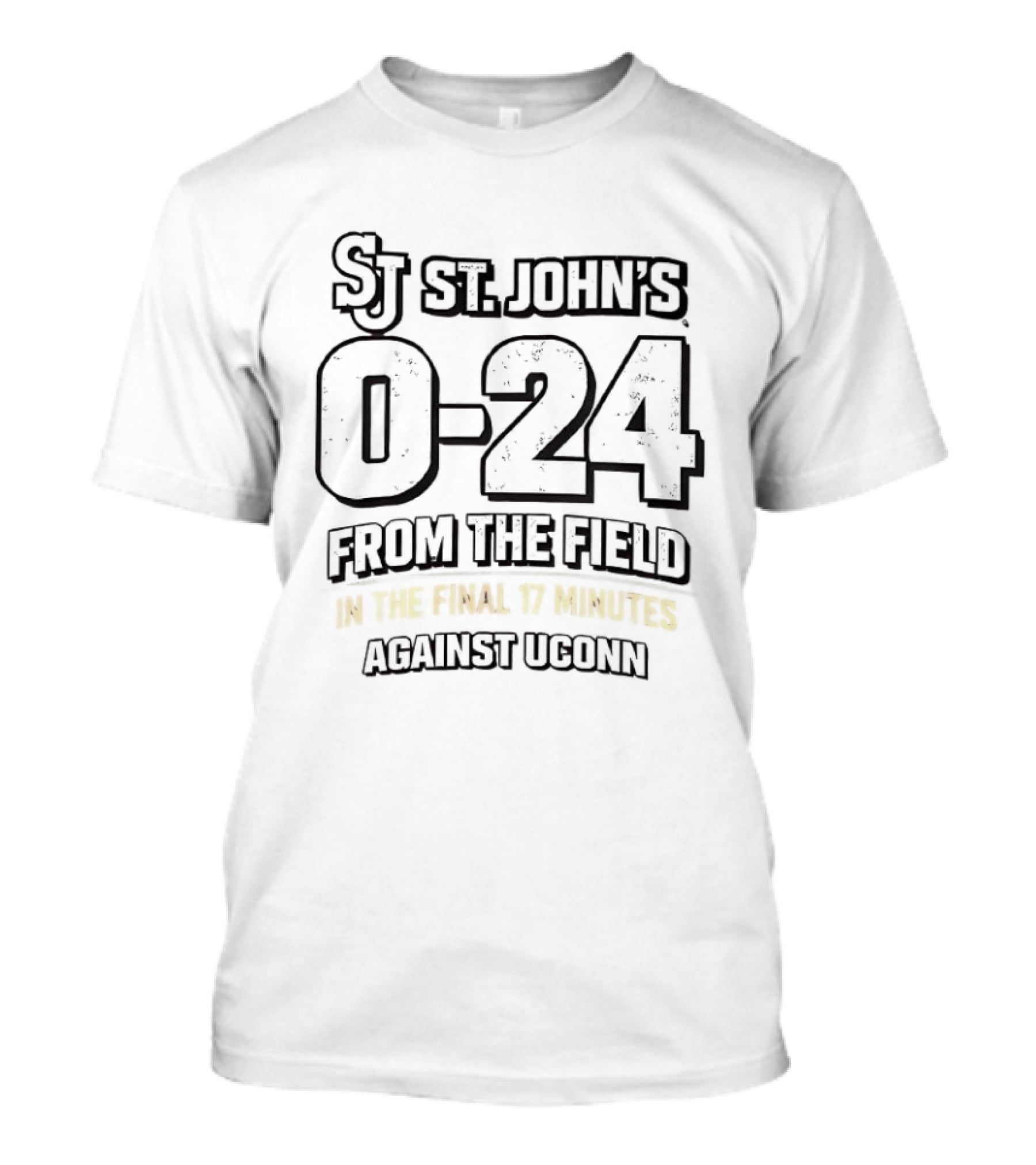 St. John's 0 24 From The Field In The Final 17 Minutes Against UConn T-Shirt
