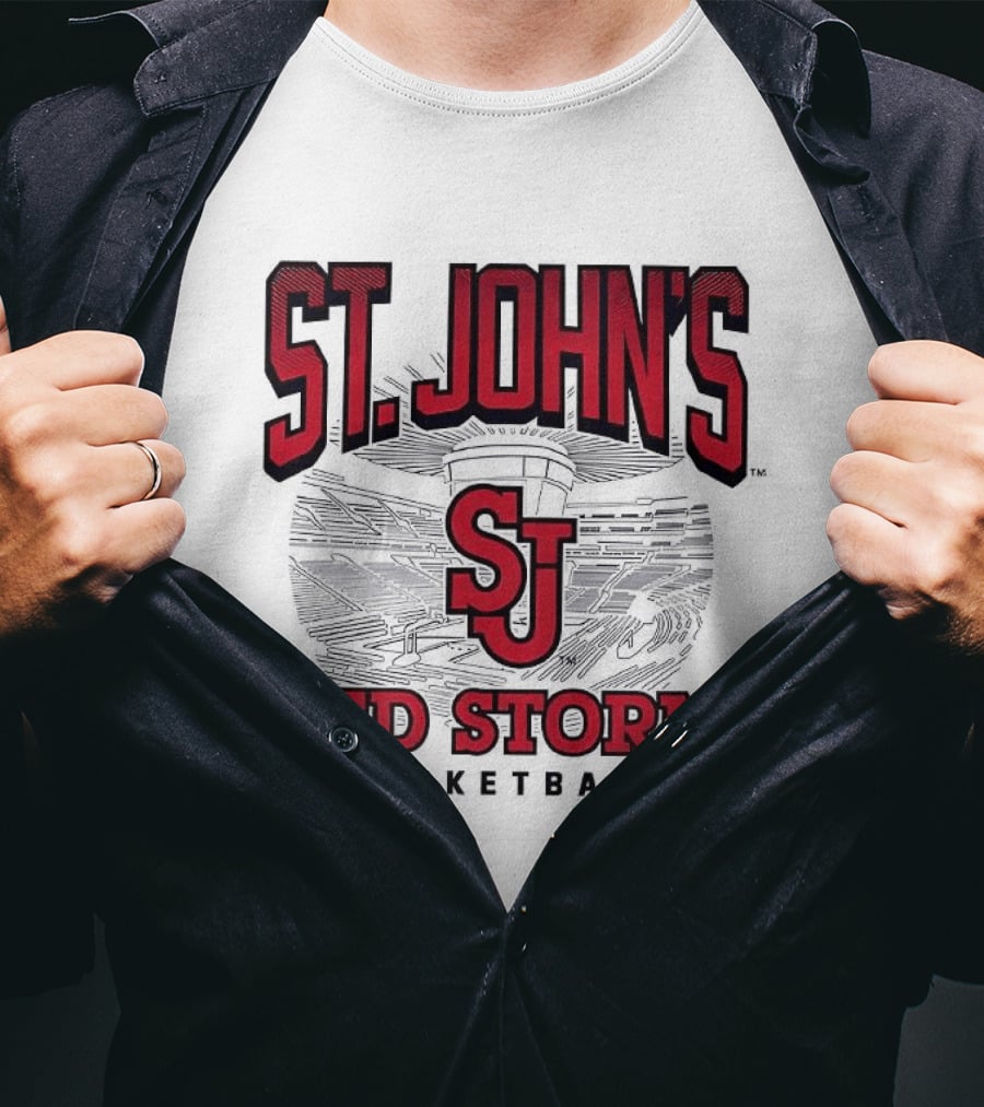 St. John's Red Storm SJ Basketball 2026 Arena T-Shirt