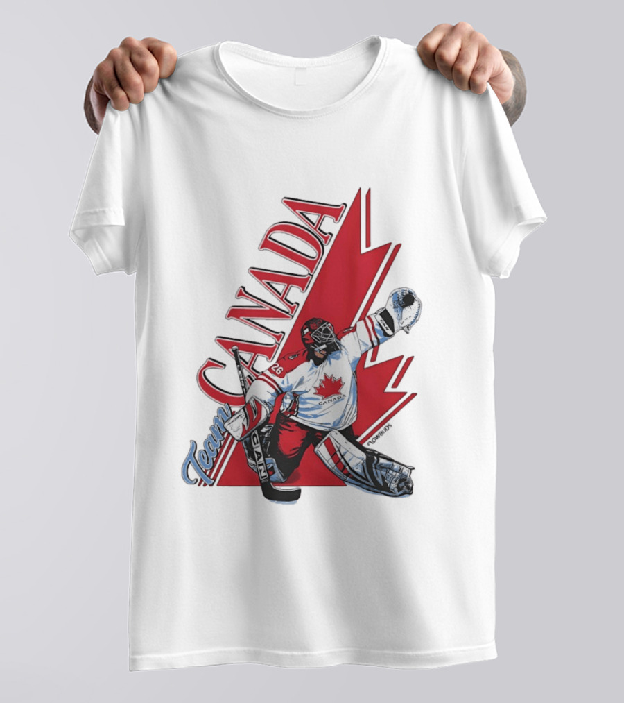 Team Canada Hockey Goalie Maple Leaf T-Shirt