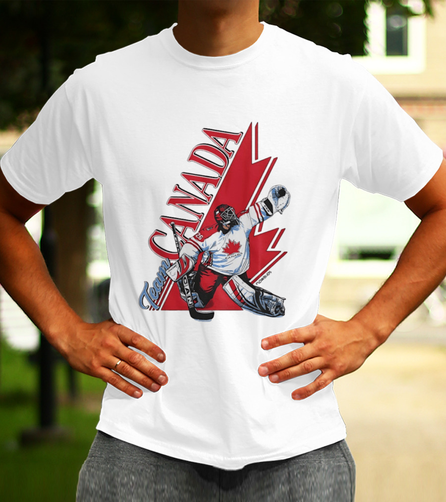Team Canada Hockey Goalie Maple Leaf T-Shirt