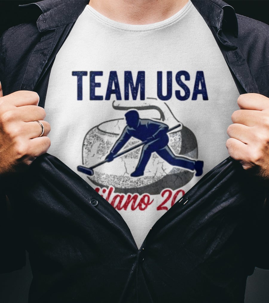 Team USA Curling Milano 2026 Olympics T-Shirt