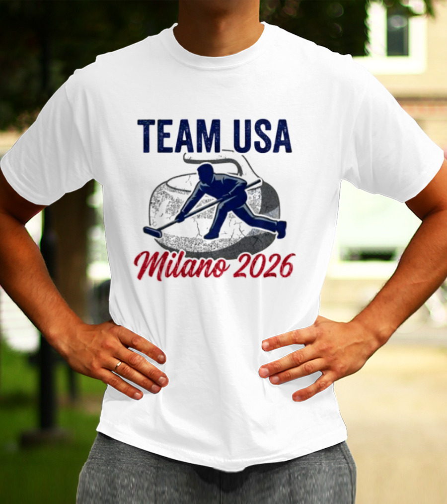 Team USA Curling Milano 2026 Olympics T-Shirt
