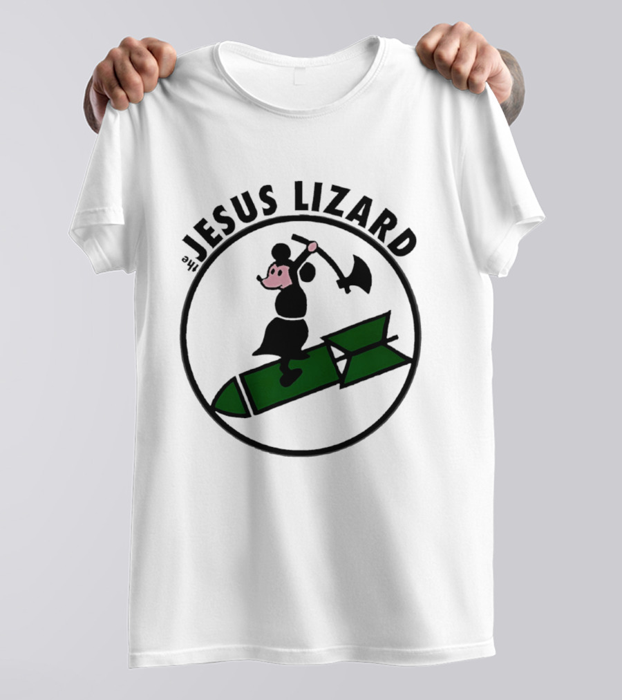 The Jesus Lizard Mouse Riding Bomb Punk Rock Music T-Shirt