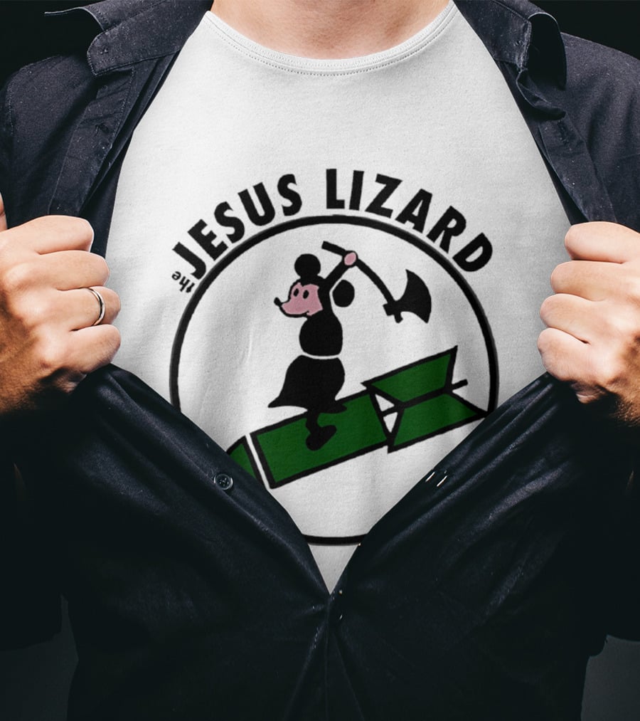 The Jesus Lizard Mouse Riding Bomb Punk Rock Music T-Shirt