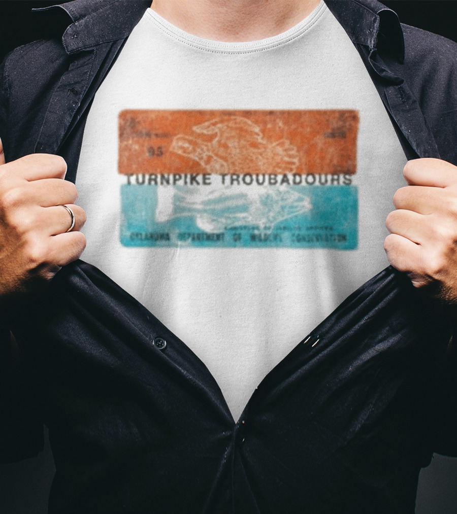 Turnpike Troubadours Oklahoma Department Of Wildlife Conservation 05 Eagle And Fish T-Shirt
