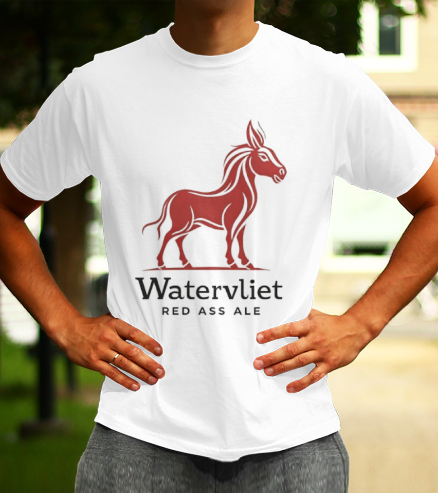 Watervliet Red Ass Ale Donkey T-Shirt