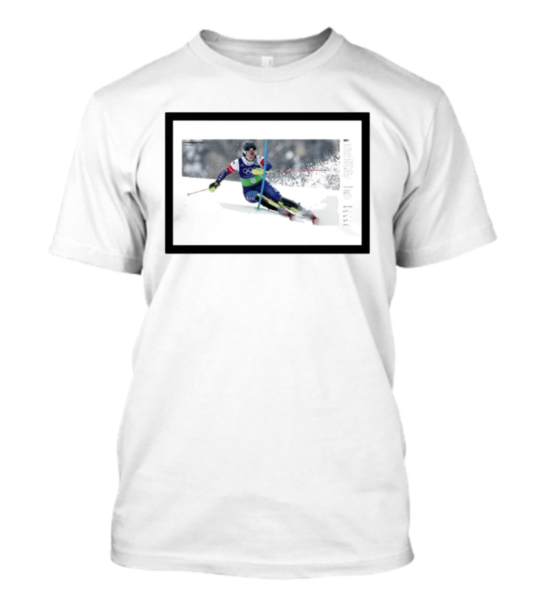 Winter Olympics 2026 Alpine Skiing Women's Team Combined Slalom Action T-Shirt