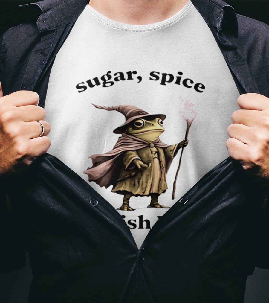 Sugar Spice Wizard Frog Abolish ICE 2026 T-Shirt