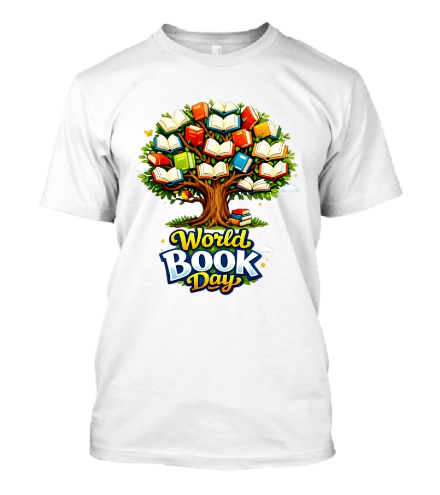 World Book Day Tree Of Knowledge With Books T-Shirt
