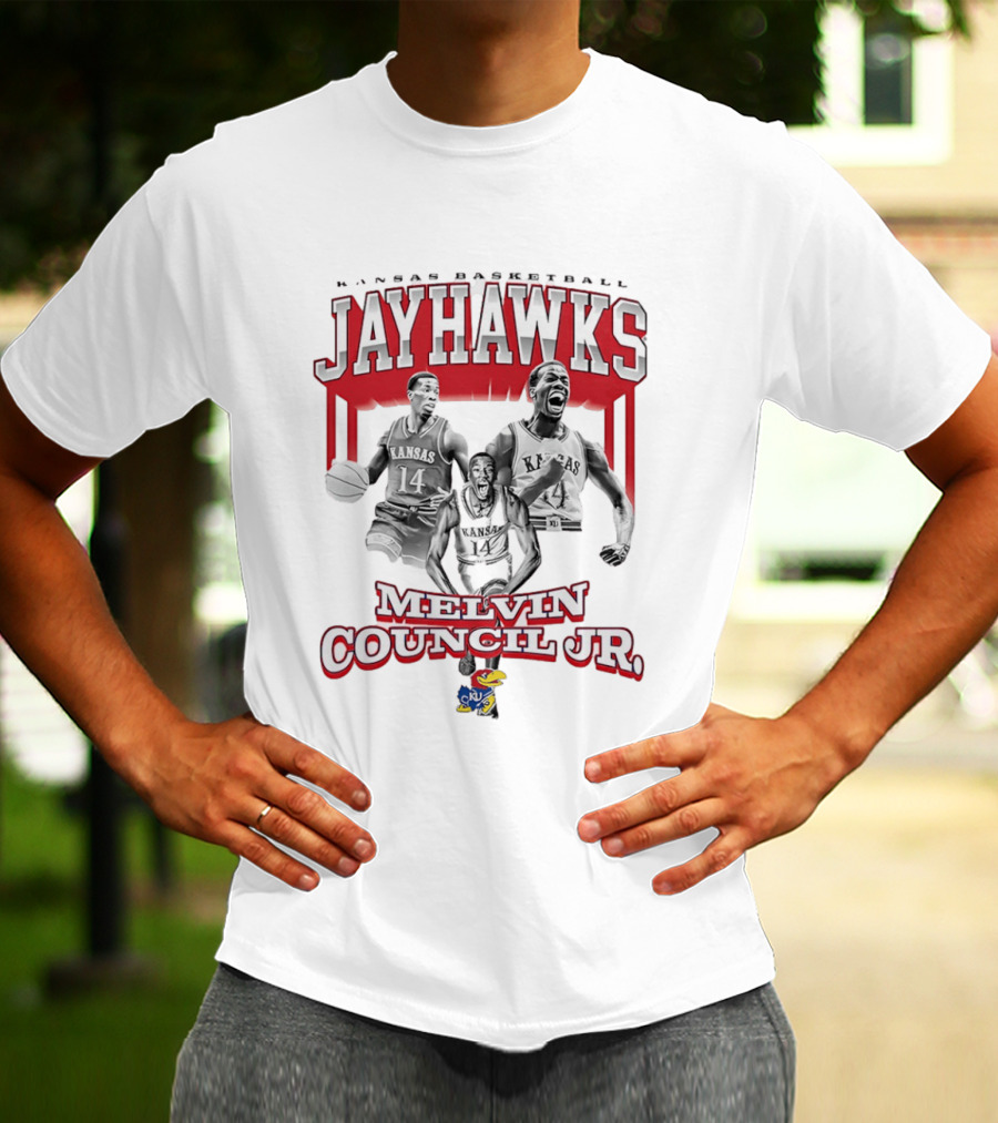 Kansas Jayhawks Basketball Melvin Council Jr 90s T-Shirt
